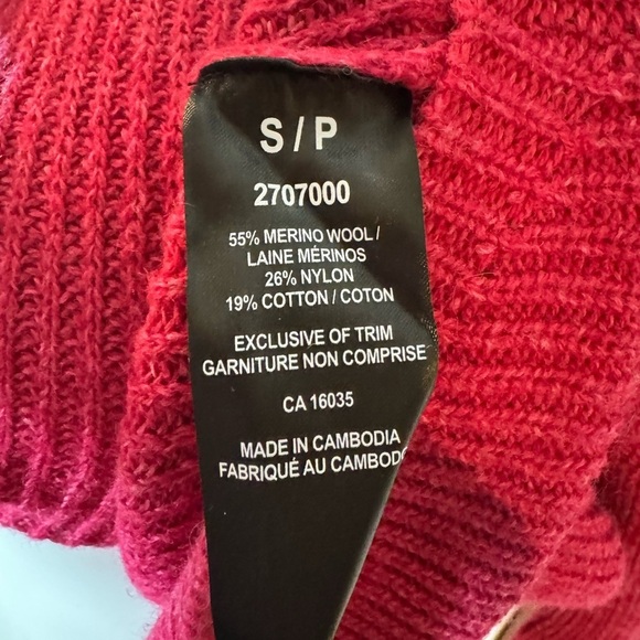 Tahari 55% Merino Wool Sweater - Size S - Picture 4 of 5